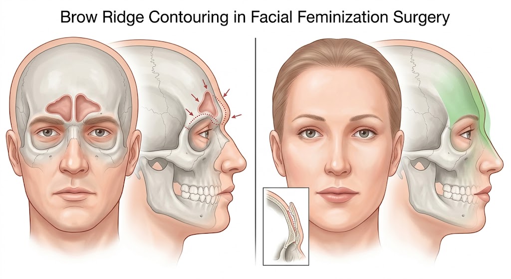 Brow Ridge Contouring in Facial Feminization Surgery